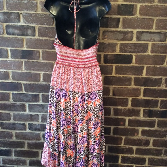 Free People Gabriela Patchwork Printed Halter Dress - Picture 11 of 12